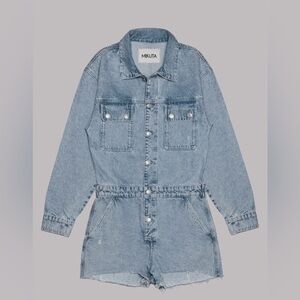 Mikuta Light Blue Denim Romper Jacket